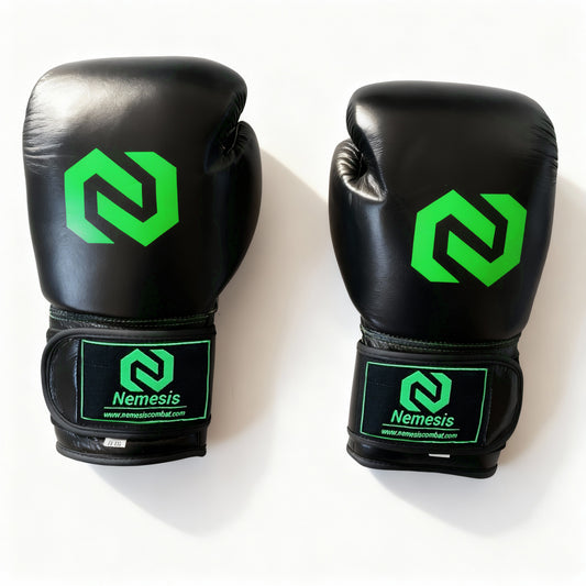Boxing Gloves - Black/Green